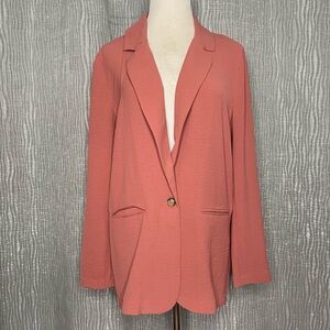 Single button 2 point lightweight blazer